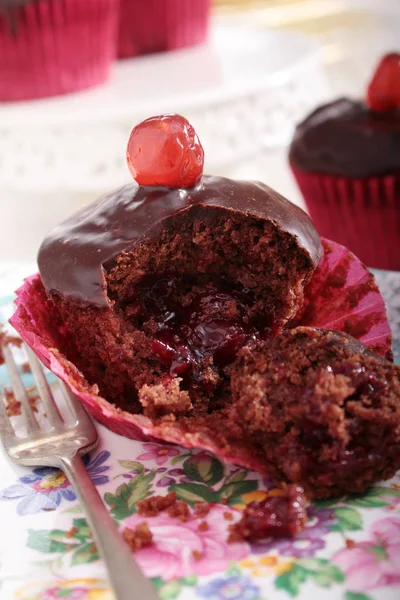 Dekorierte Tasse Kuchen Dessert — Stockfoto