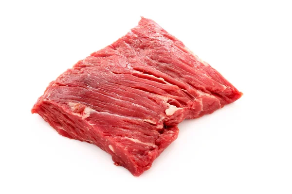 Aged Beef Steak Cut White Background — Stock Photo, Image