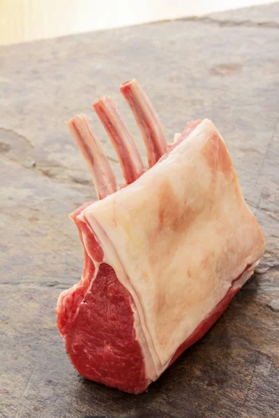 Carne Fresca Crua Cordeiro — Fotografia de Stock