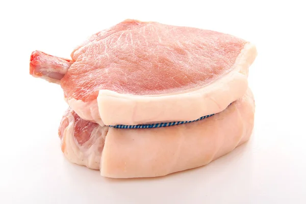 Preparing Raw Pork Cuts — Stock Photo, Image