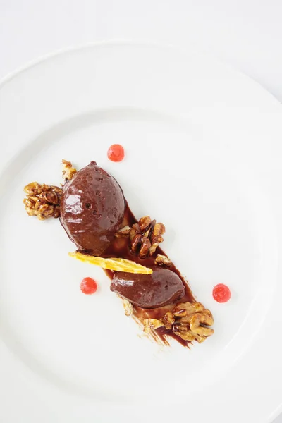 Savoureux Dessert Mousse Chocolat — Photo
