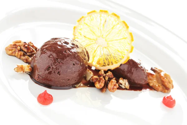 Savoureux Dessert Mousse Chocolat — Photo