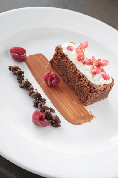 Traditionella Välsmakande Traybake Dessert — Stockfoto