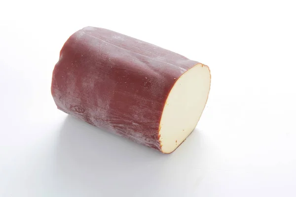Sýr Část Izolovaných Bílém Pozadí — Stock fotografie