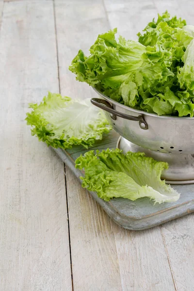 Frische Schmackhafte Salatblätter — Stockfoto