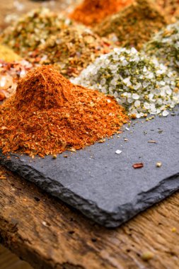 karışık aromalı tuzları yakın çekim