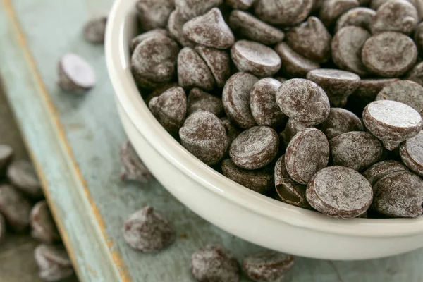 Loose Chocolate Pieces Dessert — Stock Photo, Image