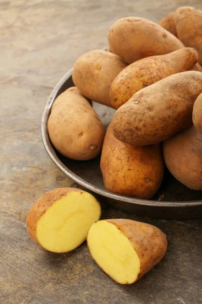 Preparación Patatas Crudas Frescas —  Fotos de Stock