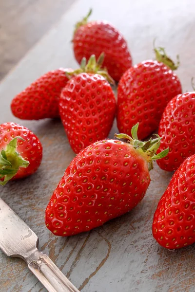 Fresas Frescas Maduras Fruta — Foto de Stock