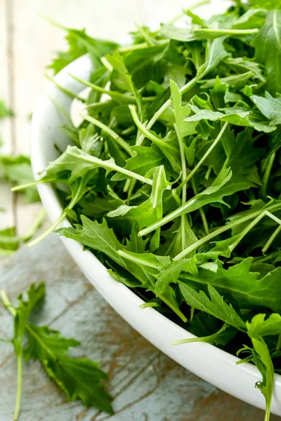 Hojas Ensalada Sabrosas Frescas —  Fotos de Stock