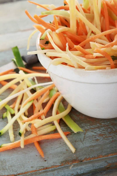 Hacer Ensalada Col Vegetal Saludable —  Fotos de Stock