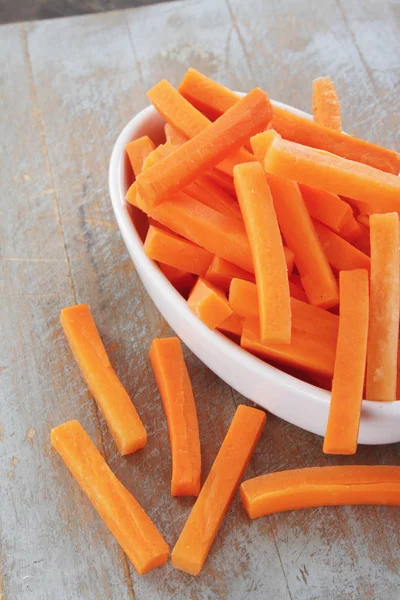 Preparing Fresh Healthy Carrots — Stock Photo, Image