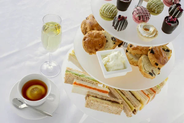 Traditional Afternoon Tea Selection — Stock Photo, Image