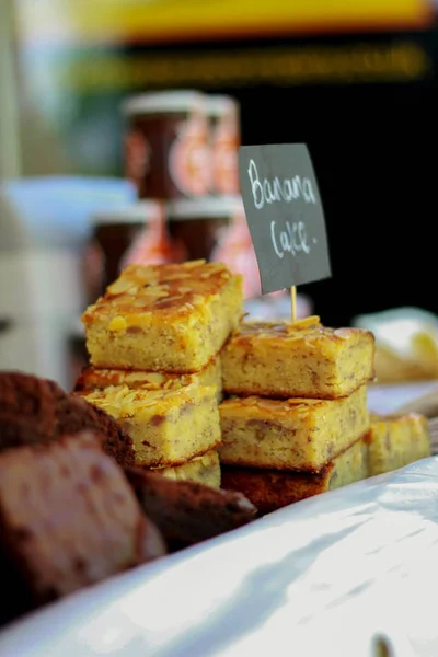 Traditionele Smakelijke Traybake Dessert — Stockfoto