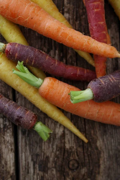 Preparing Small Baby Carrots — Stock Photo, Image