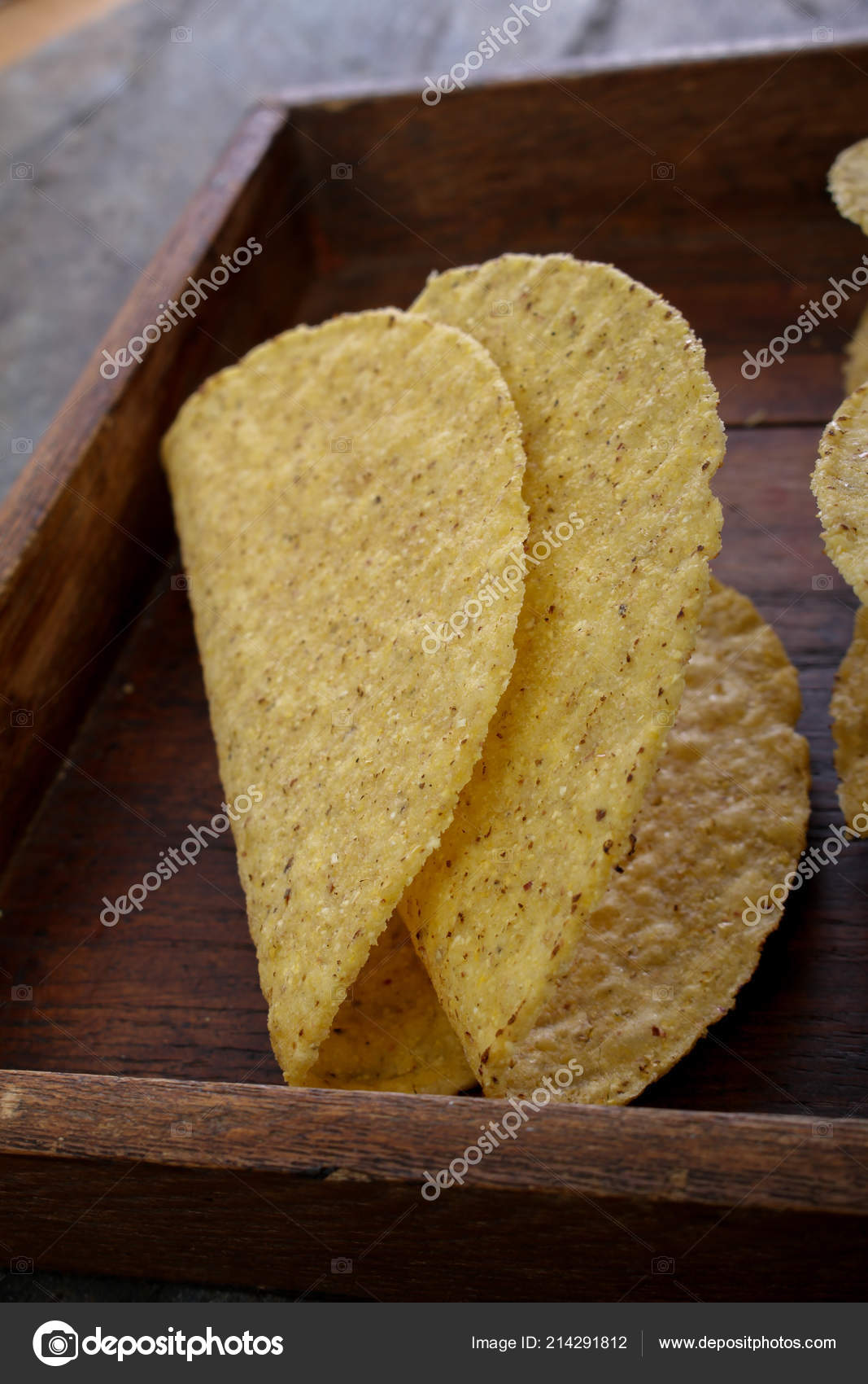 Empty Mexican Taco Shells Stock Photo by ©neillangan 214291812