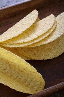 Taco Meksika kabukları boş