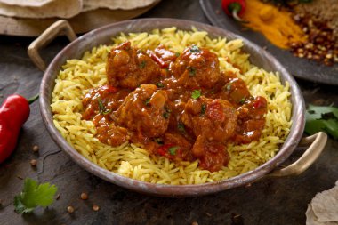 kaplama köfte yemek tabağı