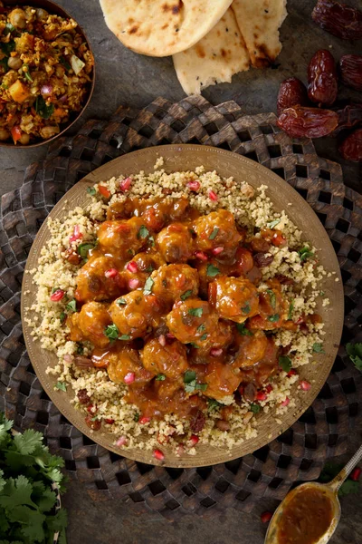 Harina Albóndigas Chapadas Plato — Foto de Stock