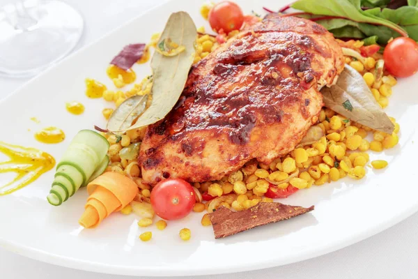 Traditional Tasty Chicken Tikka — Stock Photo, Image