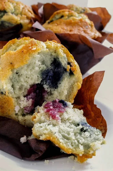 Νωπά Ψημένα Βακκινίων Muffins — Φωτογραφία Αρχείου