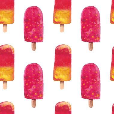 Suluboya dondurma desen