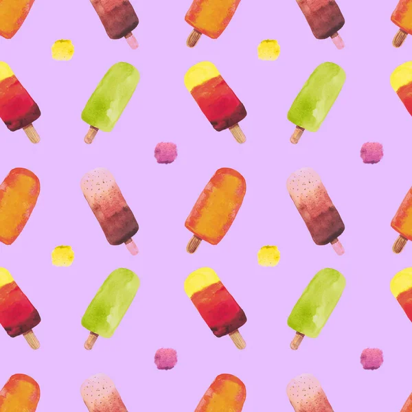 Suluboya dondurma desen