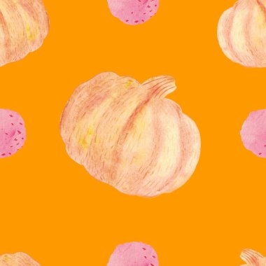 Suluboya balkabağı deseni