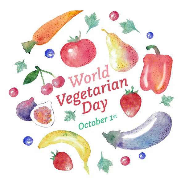 world vegetarian day card