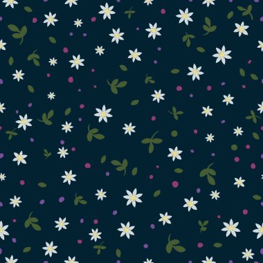 Orman çiçekleri, arka planda pürüzsüz bir şekil.