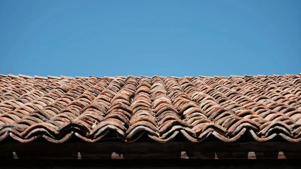 Vintage Oude Tegeldak Compositie Voor Behang — Stockfoto