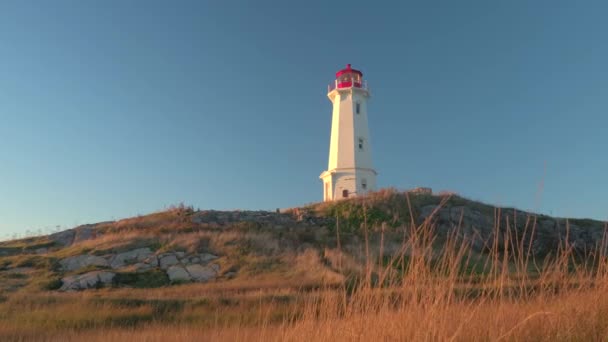 Fechar Veículo Pessoal Dirigindo Estrada País Passado Belo Concreto Louisbourg — Vídeo de Stock