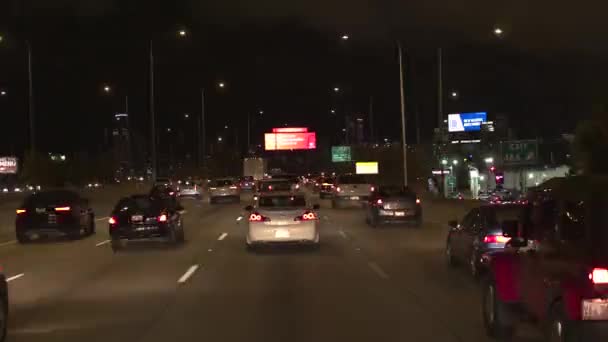 Chicago Spojené Státy Října 2016 Hyperlapse Automobily Dodávkové Suv Semi — Stock video