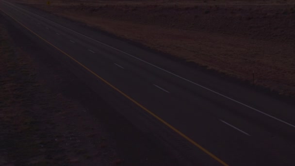 Amarillo Texas Usa Dicembre Aereo Camper Auto Semirimorchi Merci Autostrada — Video Stock