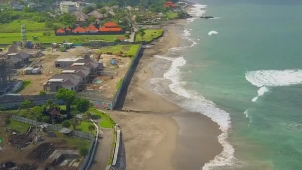 Hava Vertigo Etkisi Proje Lüks Tatil Turizm Karmaşık Oceanfront Villa — Stok video