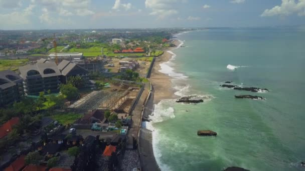 Hava Vertigo Etkisi Proje Lüks Tatil Turizm Karmaşık Oceanfront Villa — Stok video