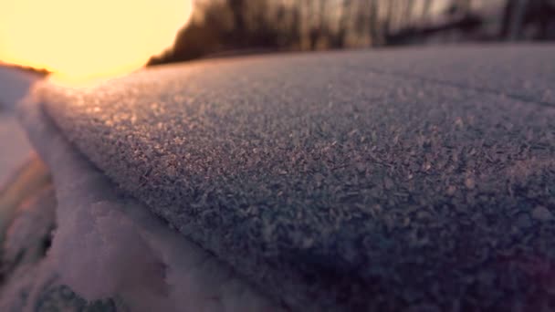 Voiture coincée dans la neige — Video