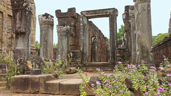Antiguo Templo Angkor Wat Camboya Complejo Templos Piedra Sagrada Dedicado —  Fotos de Stock