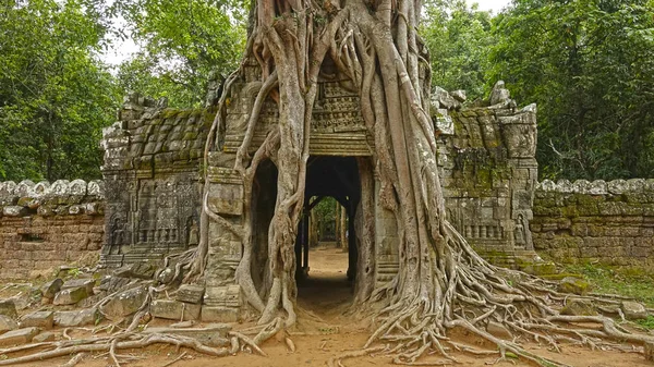 Antiguo Templo Angkor Wat Camboya Templo Piedra Sagrado Dedicado Dios —  Fotos de Stock