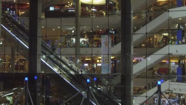 Bangkok Tailandia Marzo 2017 Timelapse Masas Personas Subiendo Bajando Por — Vídeos de Stock