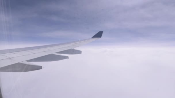 Aus Nächster Nähe Ein Blick Aus Dem Fenster Eines Großen — Stockvideo