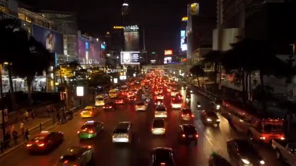 Bangkok Thajsko Březen 2017 Pov Čekání Vedle Stavebního Pracovníka Režíroval — Stock video