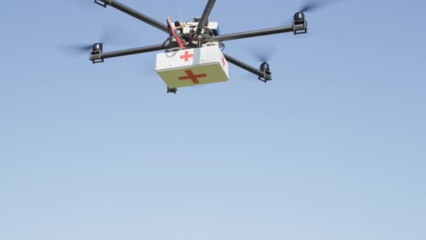 Livraison Drones Aériens Uav Vol Multicopter Avec Trousse Premiers Soins — Video