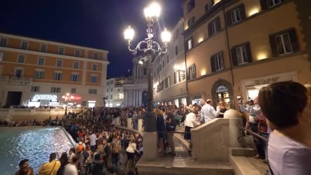 Vaticano Septiembre Moción Lenta Cerrar Lentes Flare Dof Artista Callejero — Vídeos de Stock