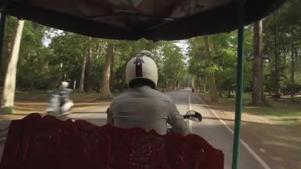 Angkor Wat Cambodia Aprile 2017 Pov Uomo Asiatico Irriconoscibile Che — Video Stock