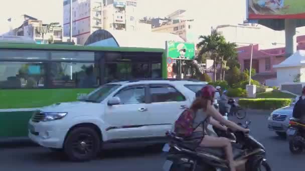 Chi Minh City Vietnam Mart 2017 Timelapse Close Yoğun Saatlerde — Stok video