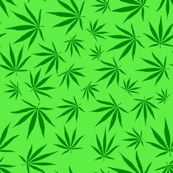 Cannabis bladeren naadloze patroon — Stockfoto