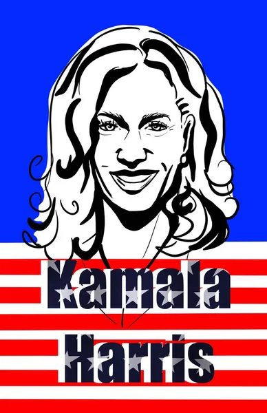 Szeptember 2020 Illusztrálja Amerikai Elnök Alelnök Jelölt 2020 Választások Kamala — Stock Fotó