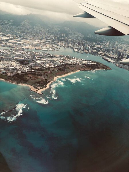 A plane view on Hawaii.