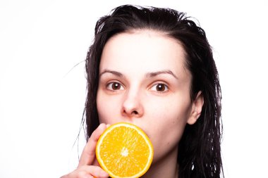 portakal ile güzel kız, portre